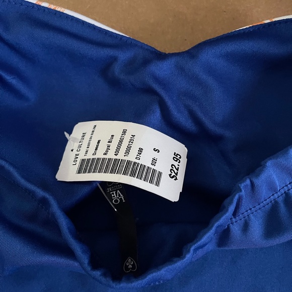 Royal Blue Strapless Dress - M - Picture 12 of 12